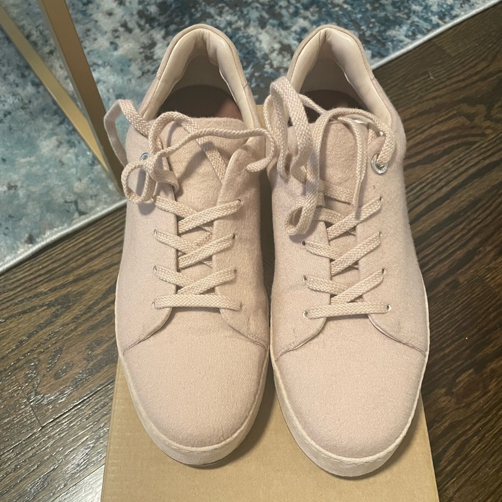 Loro Piana Nuages Sneakers in Cashmere/Suede in Light Pink